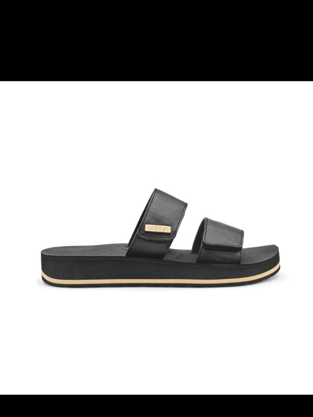 Cobian Women’s Dana Rise™ Adjustable Strap Platform Sandal – Black
